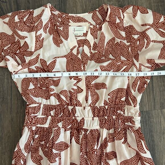 Anthropologie Somerset Maxi Dress in Neutral Floral Dot  - Medium - Picture 11 of 15